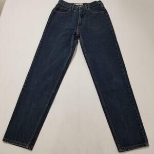 Vintage Guess Jeans Womens 31 Blue Denim High Rise Tapered Leg Made in USA 26050
